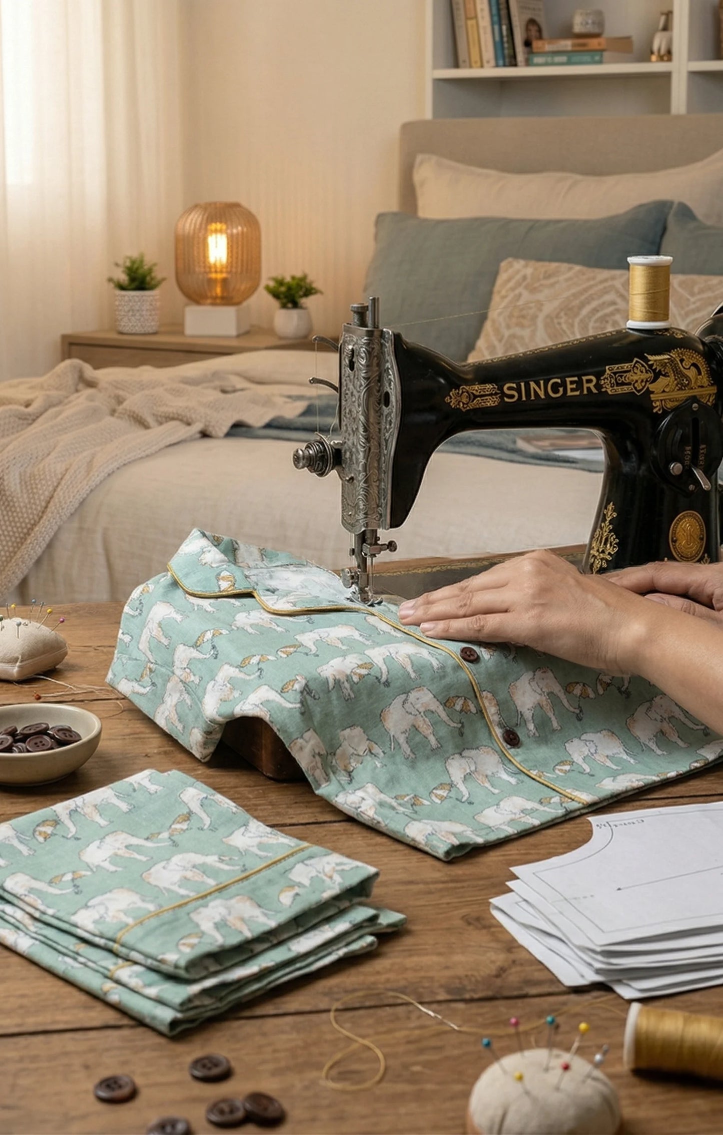 Green Elephant Nightsuit