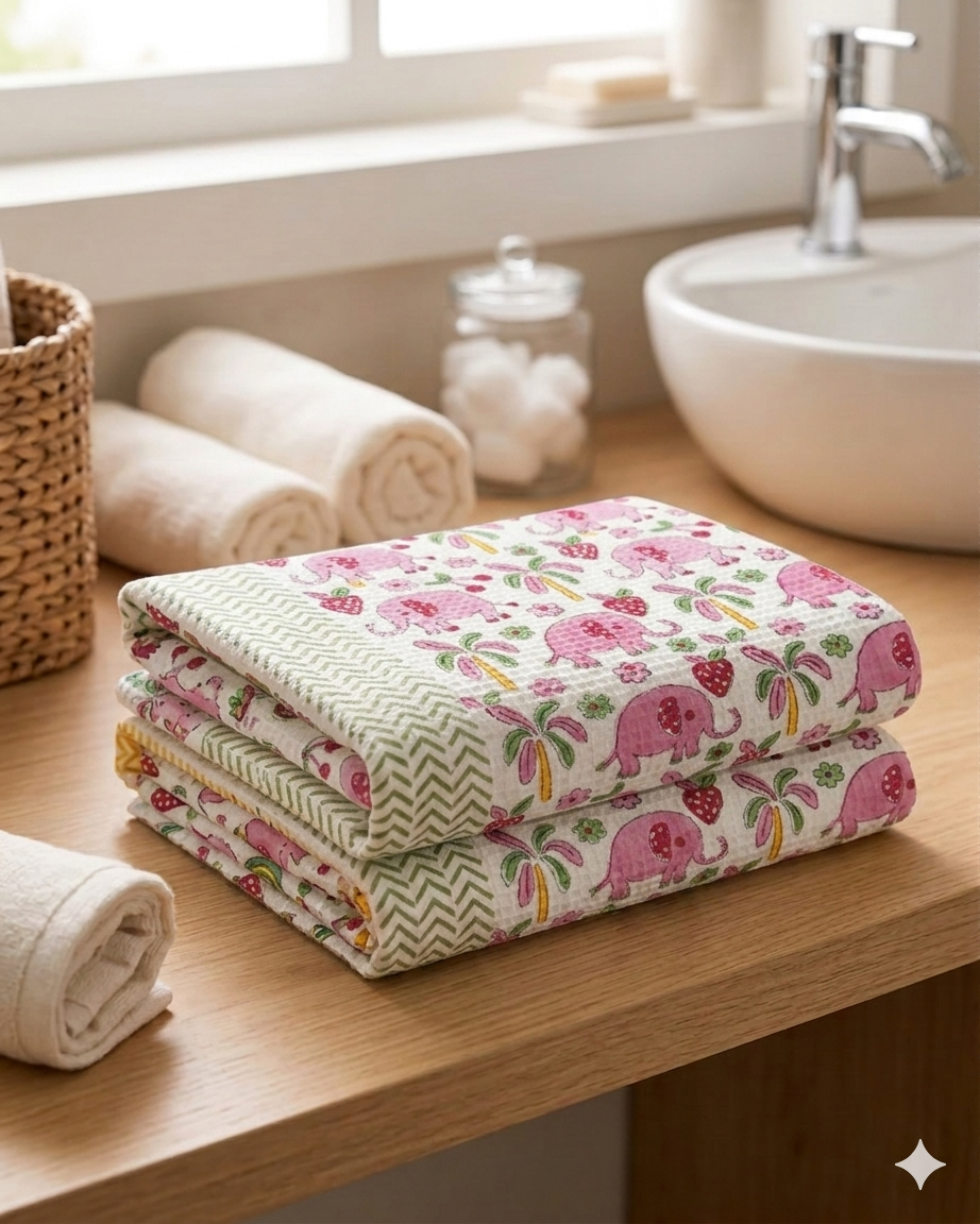 Pink elephant Towel