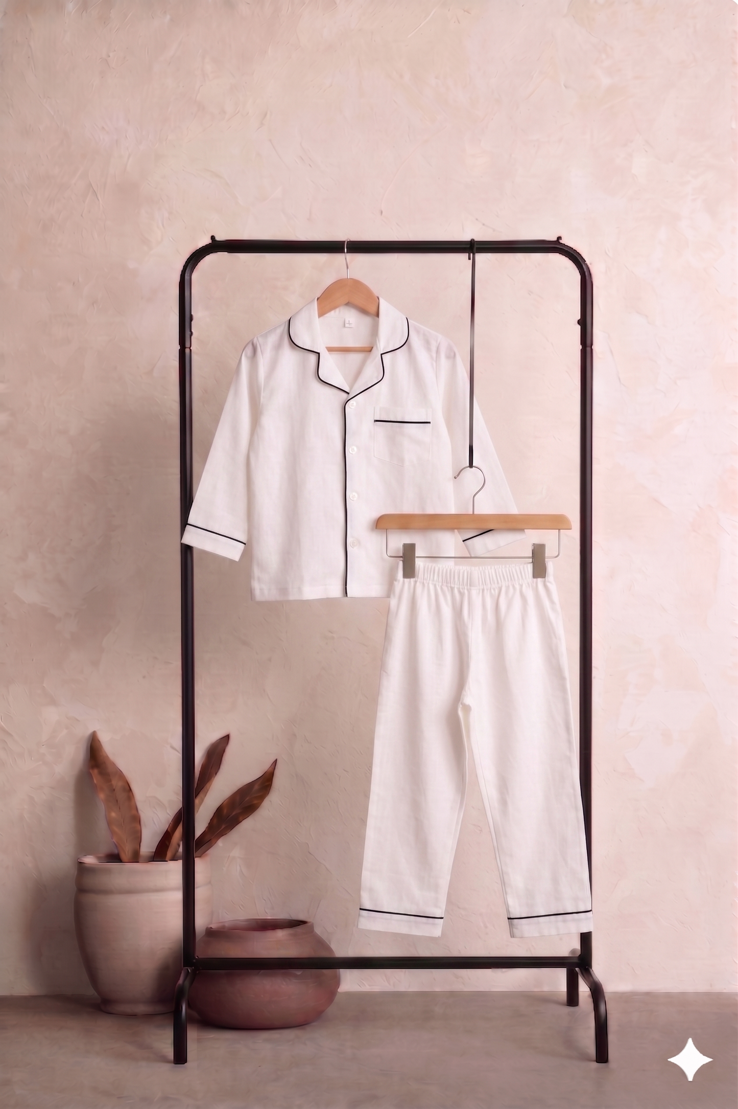 Solid White Nightsuit